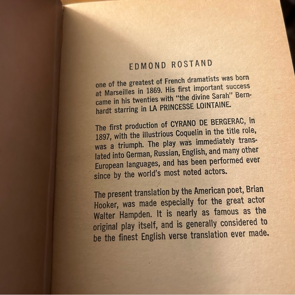 Book Cyrano de Bergerac Play Complete & Unabridged Edmond Rostand Paperback - Picture 7 of 8